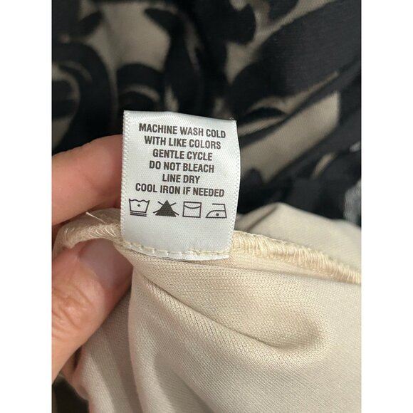 MSK Bell Sleeve Lace Overlay Cocktail Mini Dress Black Nude Sz 10 Party Elegant - Picture 11 of 13